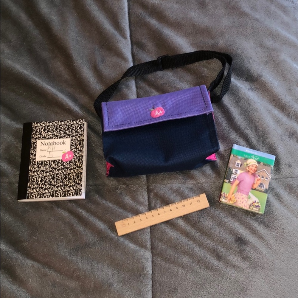 American Girl Doll school bag set